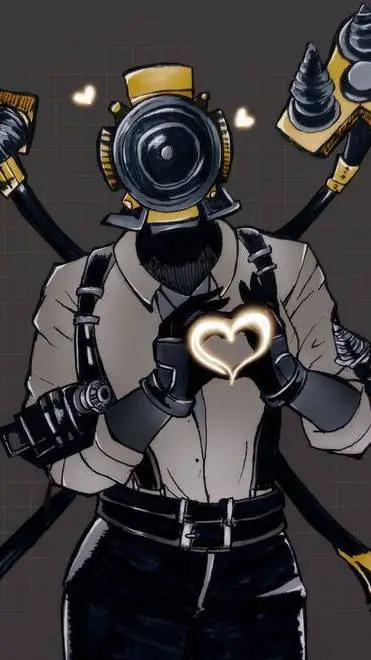 ai character: drill woman  background