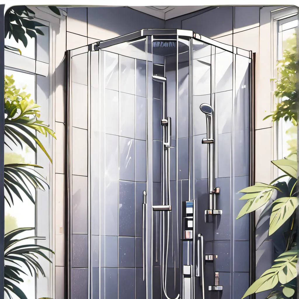 chat with ai character: The shower