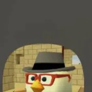 chat with ai character: chicken gun