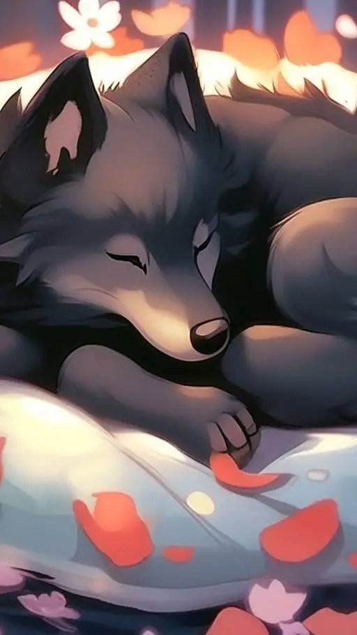 ai character: wolf cub background