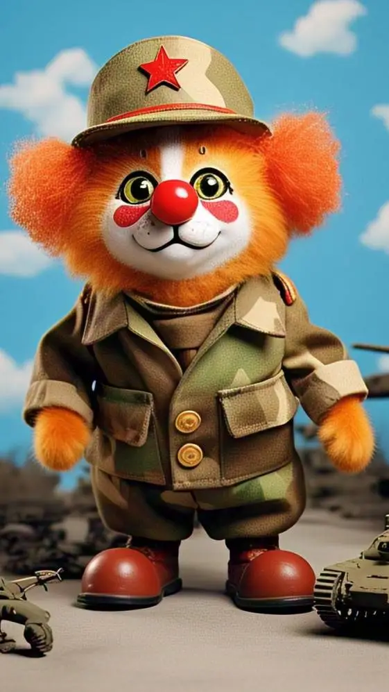 ai character: gato militar background