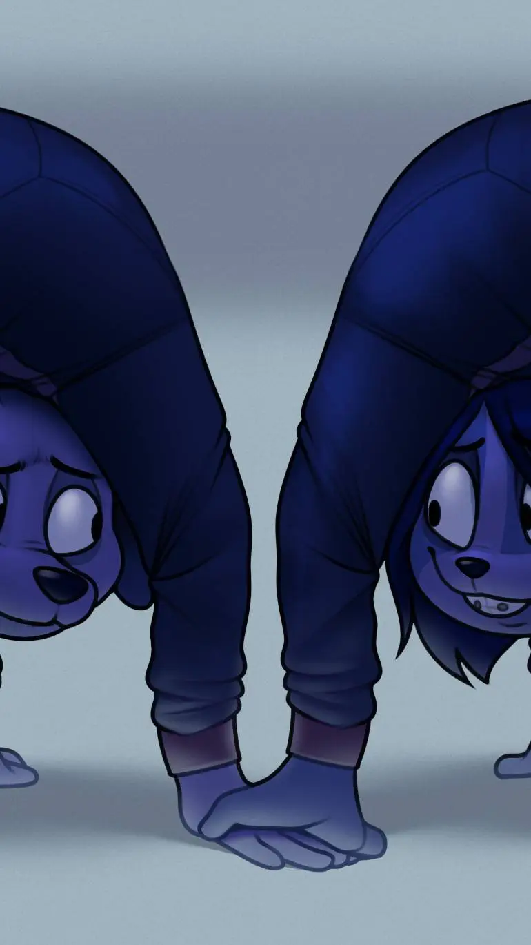 ai character: blue friend background