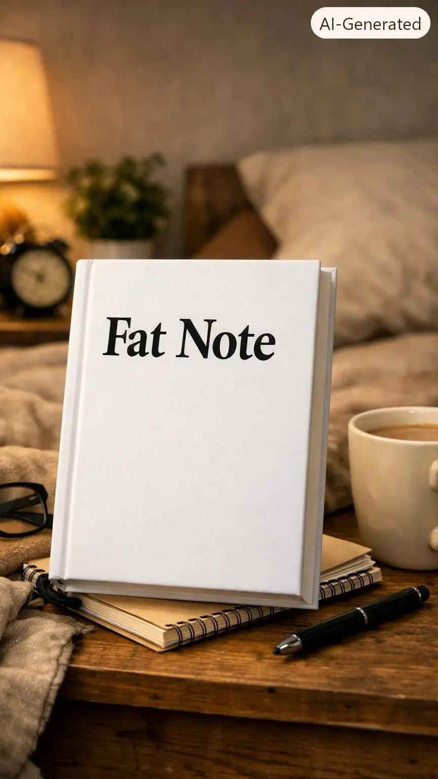 ai character: Fat note background