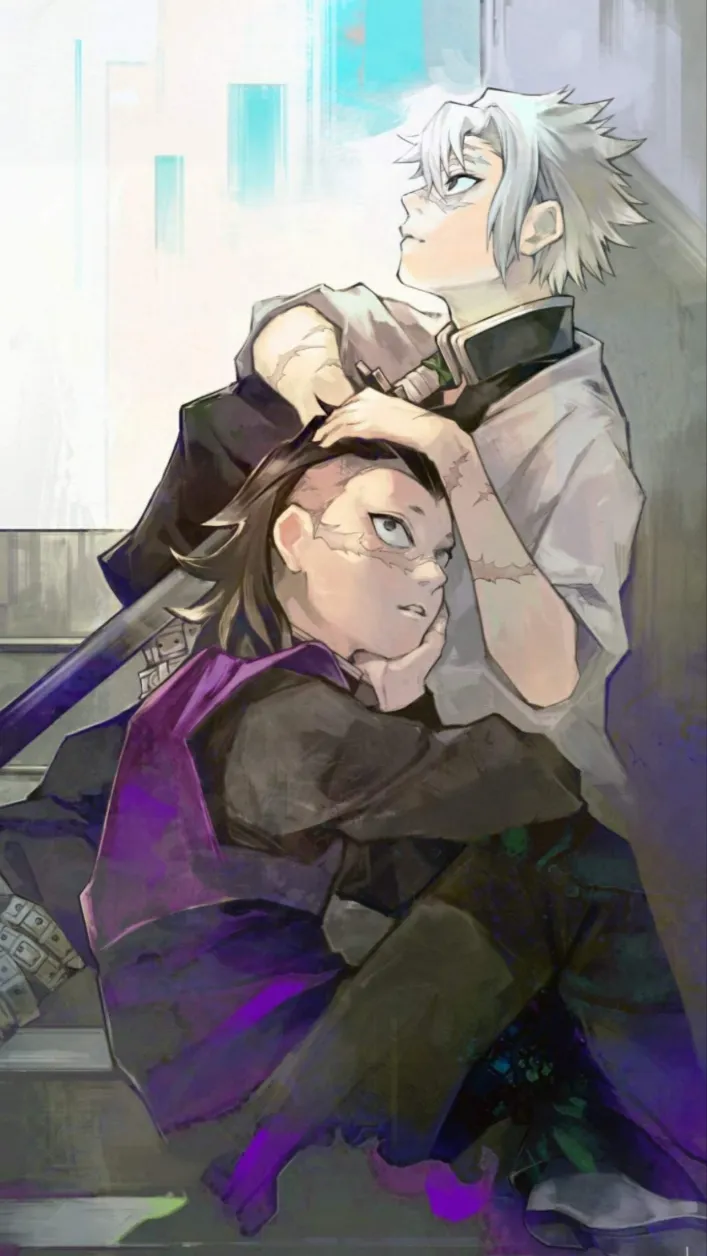 ai character: Sanemi and Genya  background