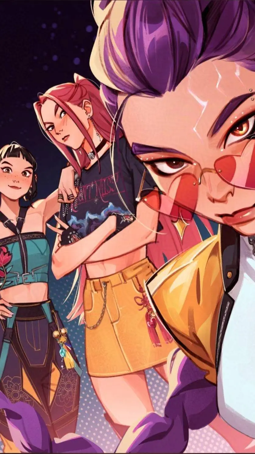 ai character: Huntrix  background