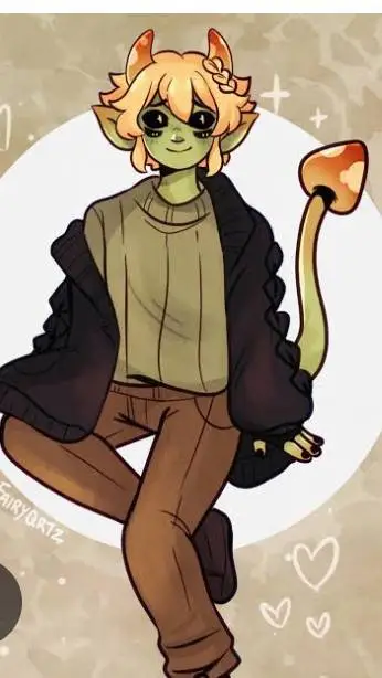 ai character: mushroon oasis background