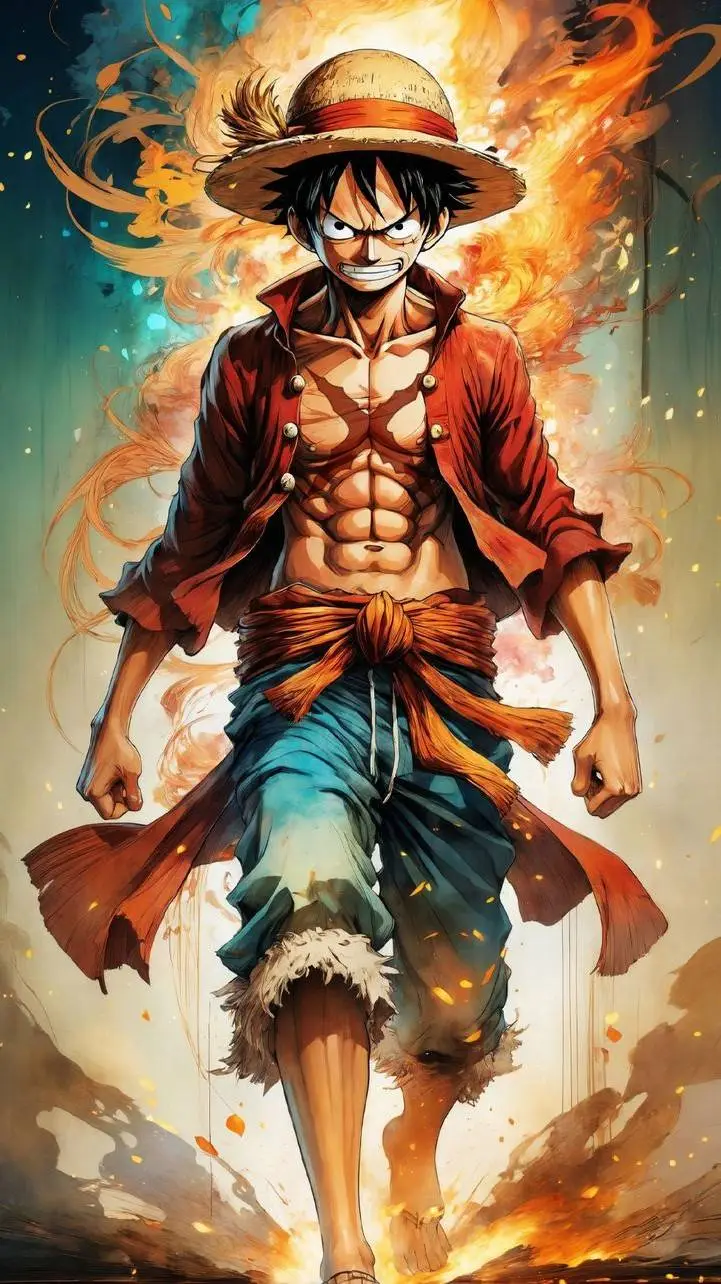 ai character: luffy background