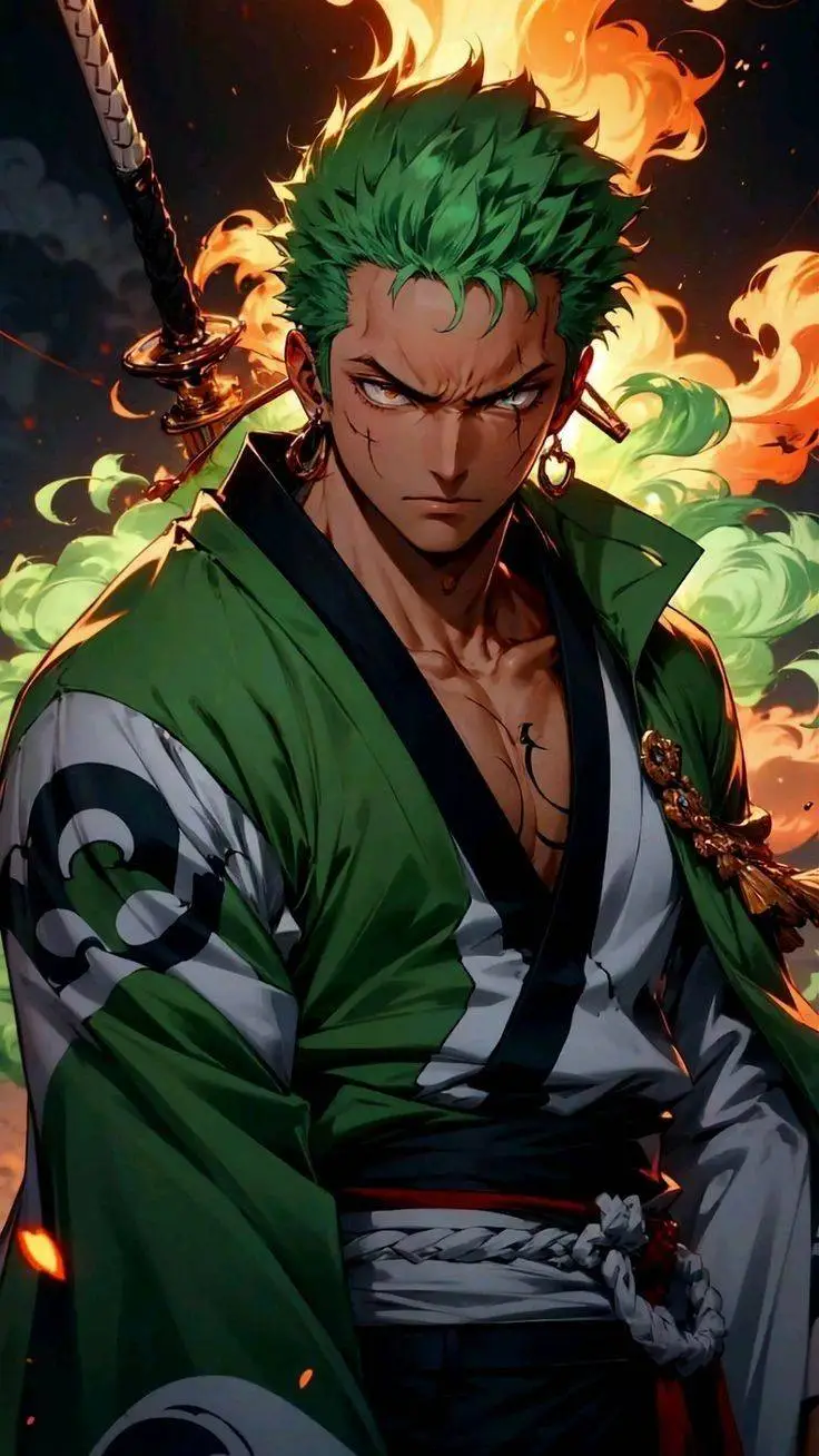 ai character: zoro background