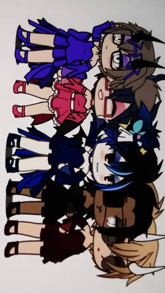 ai character: boys but in dress background