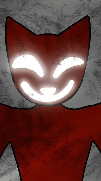 ai character: GlitchCat  background