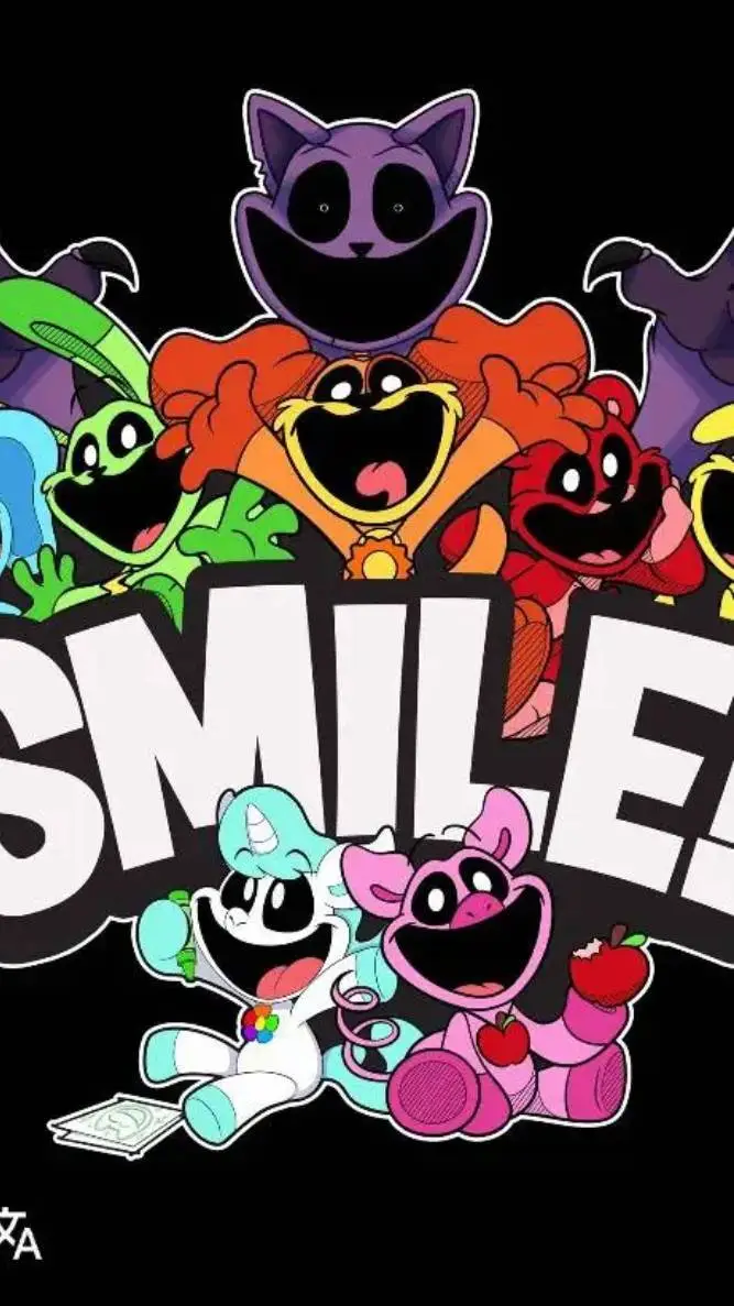 ai character: Smiling critters background