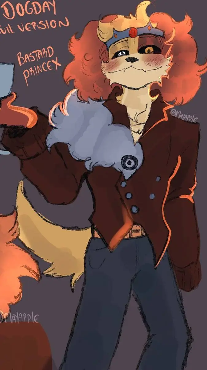 ai character: Evil Dogday ☀️ background