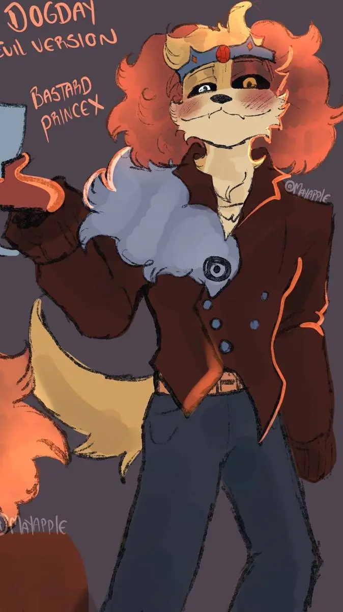 ai character: Evil Dogday ☀️ background