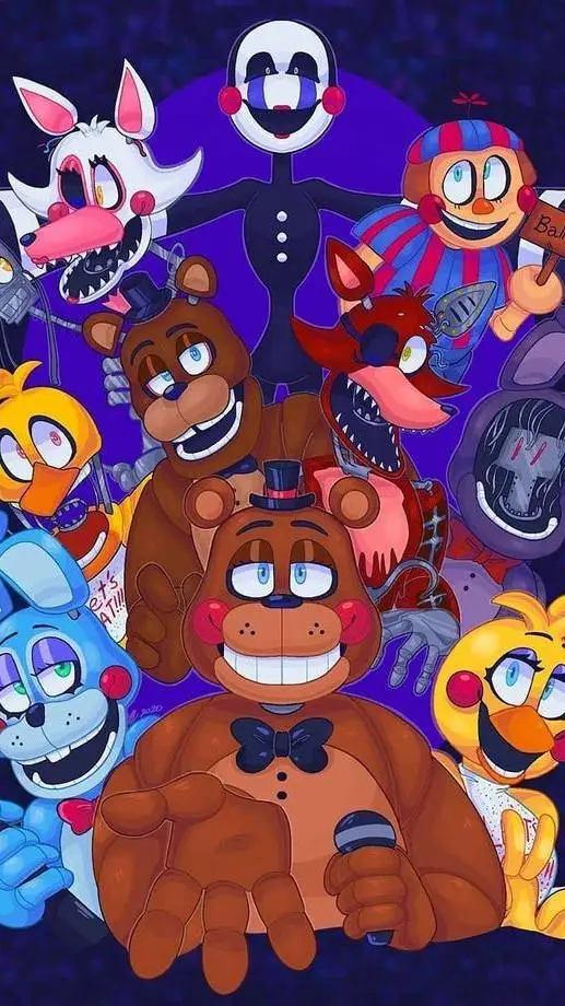 ai character: FNAF 2 background