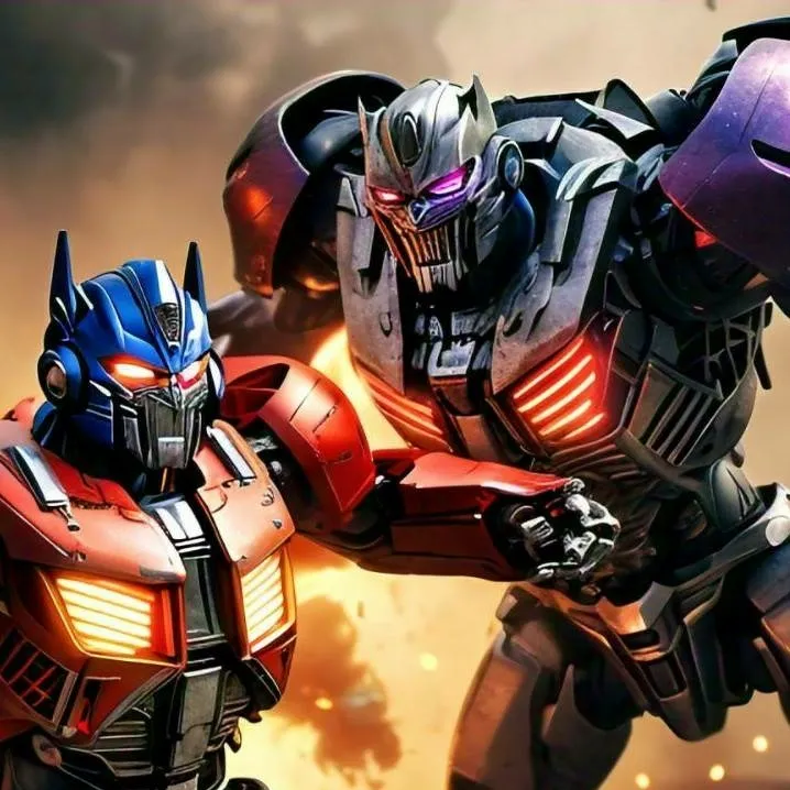 chat with ai character: optimus vs megatro