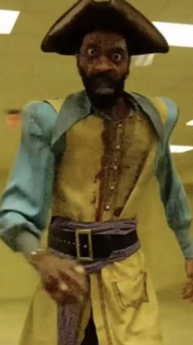 ai character: los backrooms background