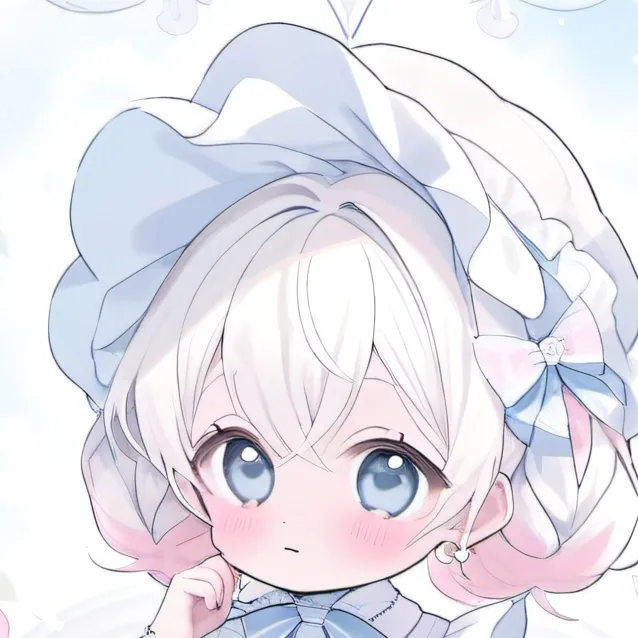 chat with ai character: (albino girl)