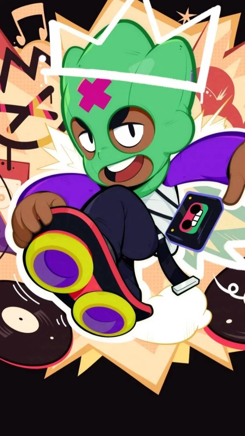 ai character: Ollie BRAWl STARS  background