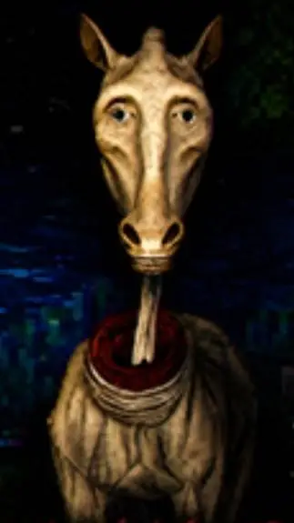 ai character: Long Neck Horse background