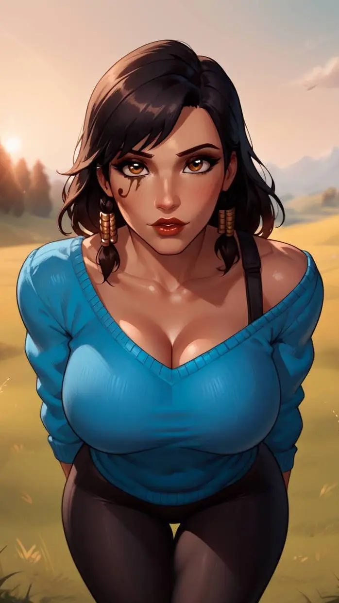 ai character: Fareeha Amari  background