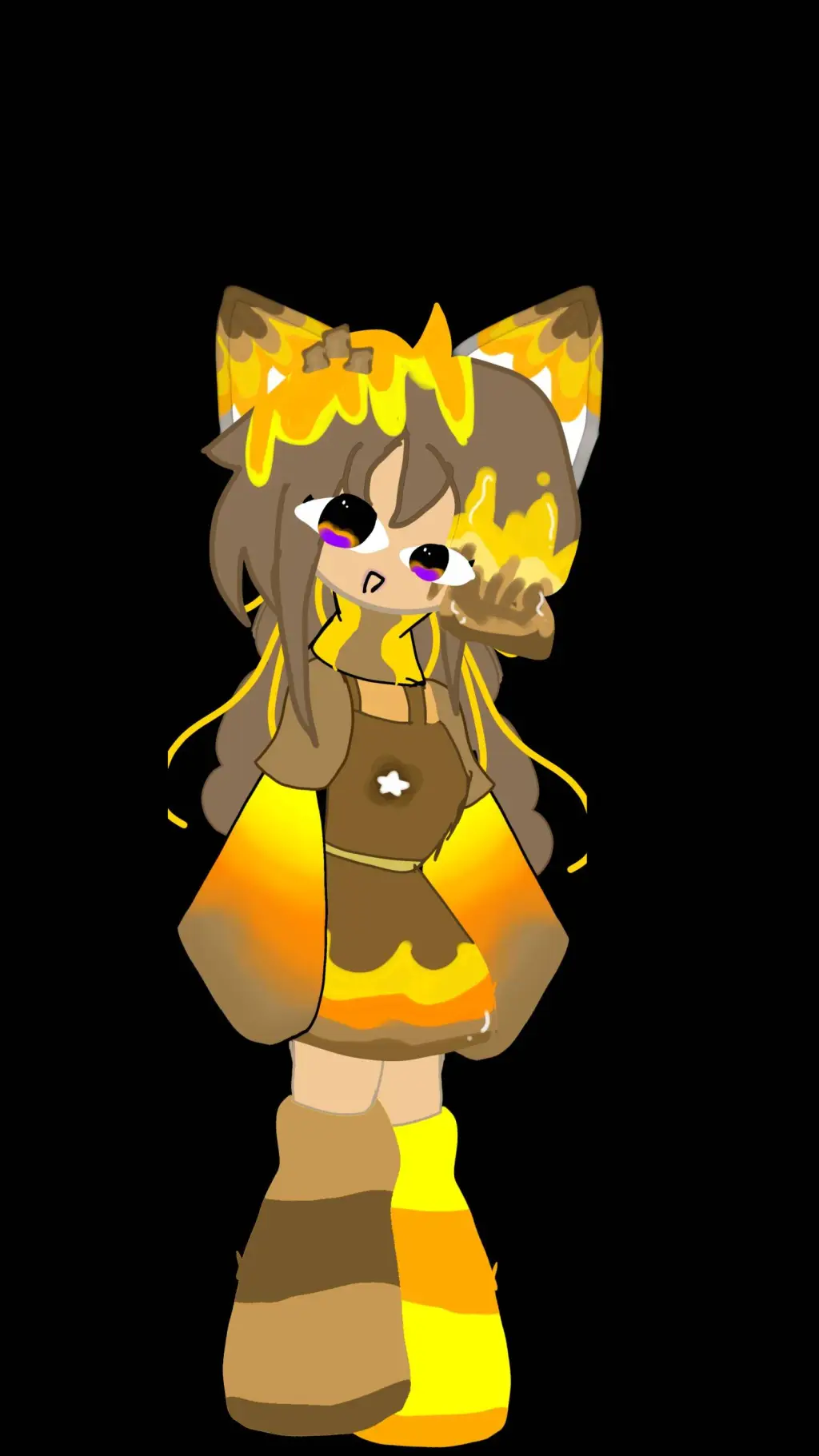 ai character: honeyflower  background