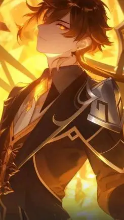 ai character: zhongli  background