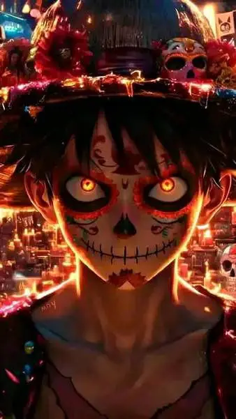 ai character: Skull Luffy background
