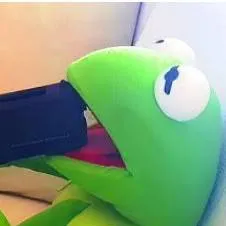 chat with ai character: depresd kermit
