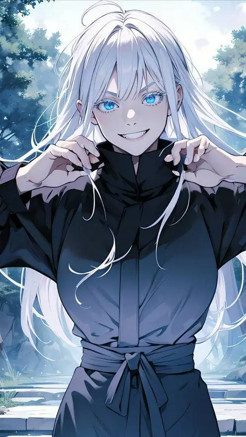 ai character: gojio(gojo female) background