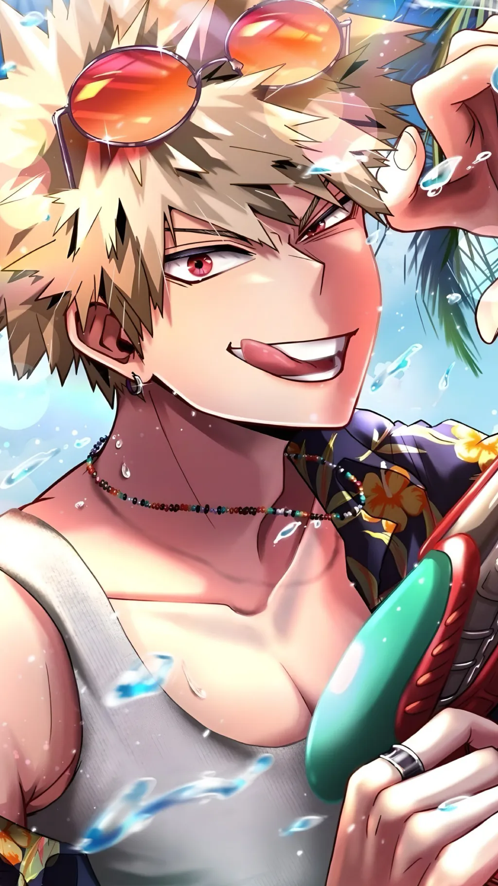 ai character: Bakugo Katsuki background