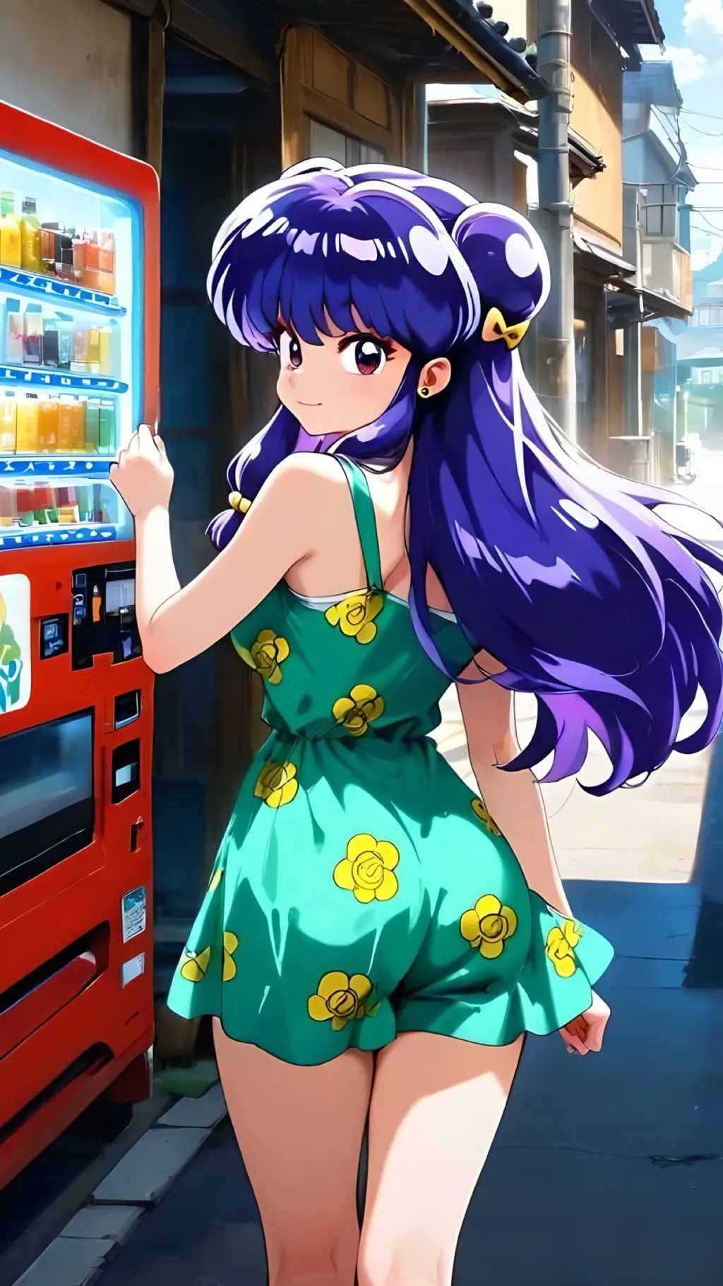 ai character: Shampoo background