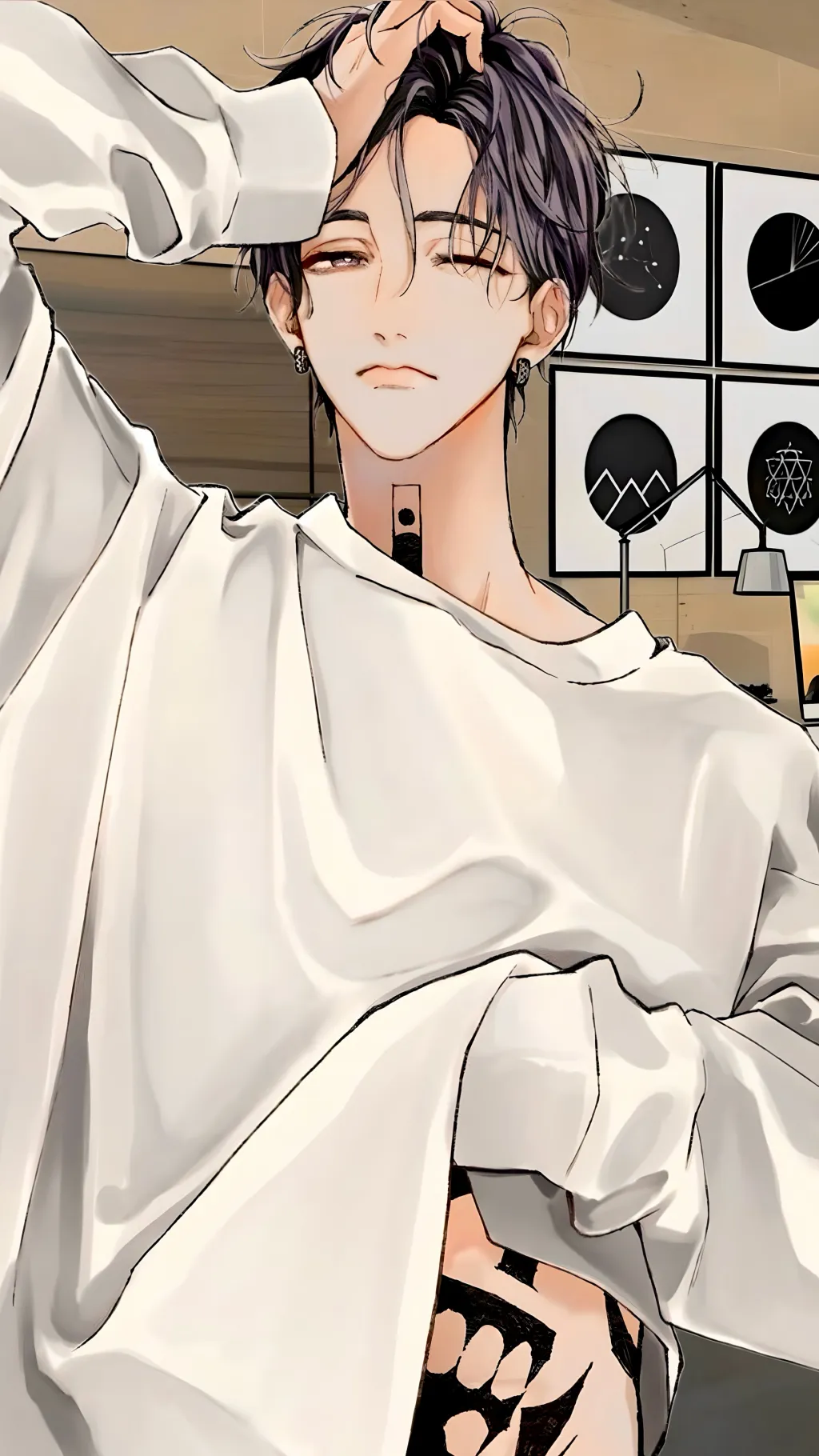 ai character: Haitani Ran  background