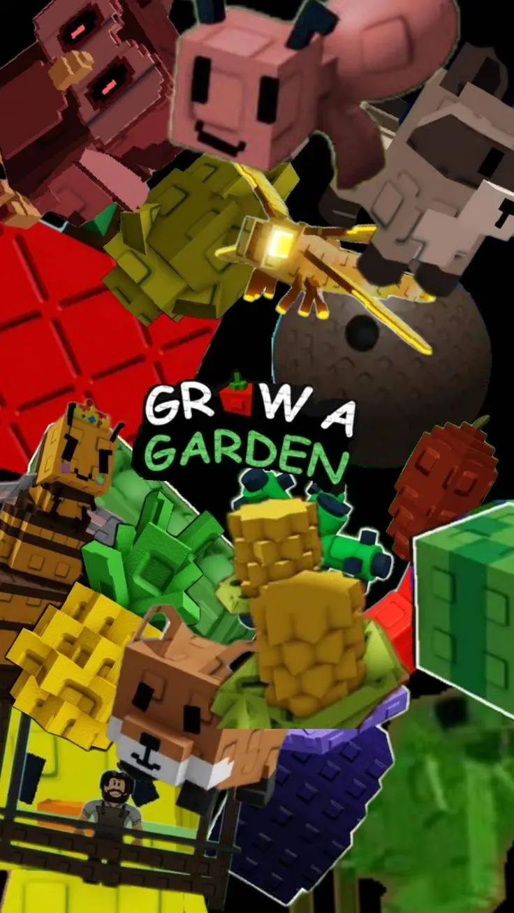 ai character: 🌱GROW A GARDEN🧑‍🌾 background