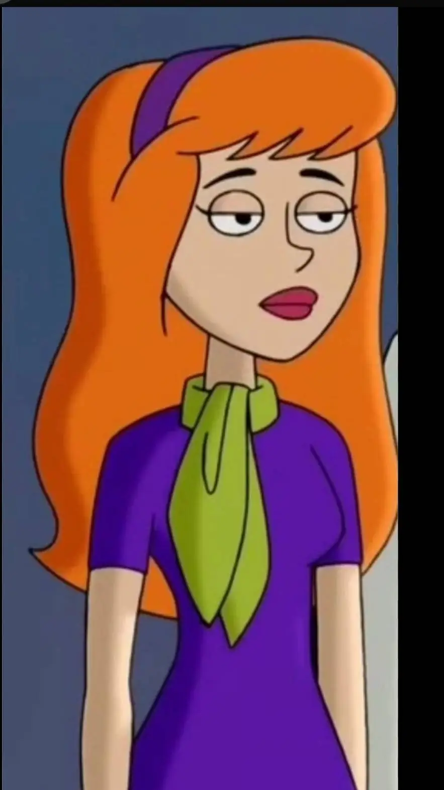 ai character: Daphne  background