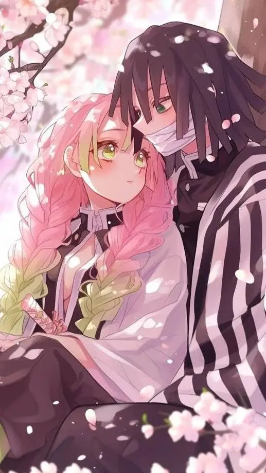 ai character: Obanai x Mitsuri background