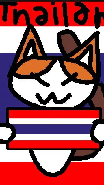 ai character: catto boi Thailand background