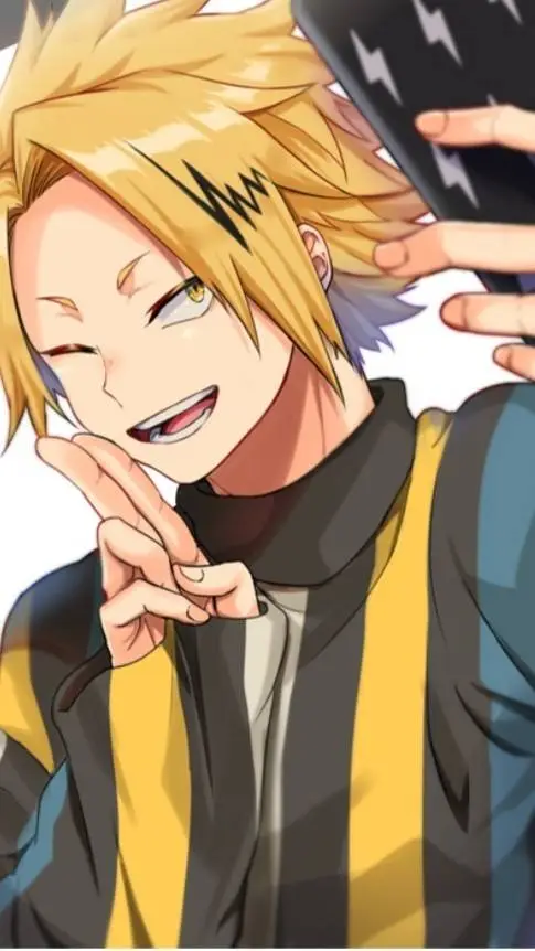 ai character: Denki Kaminari  background
