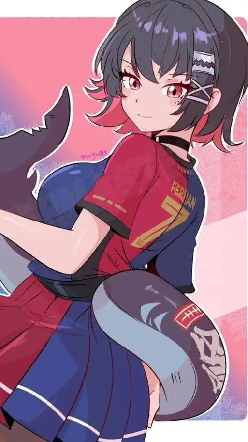 ai character: ellen Joe❤💙 background