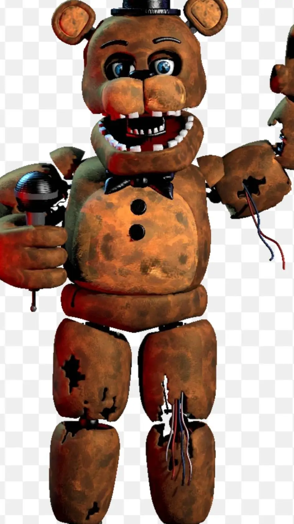 ai character: Withered Freddy background