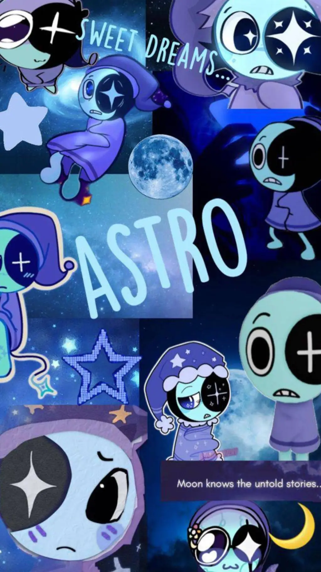 ai character: 🌙Astro! ✨ background