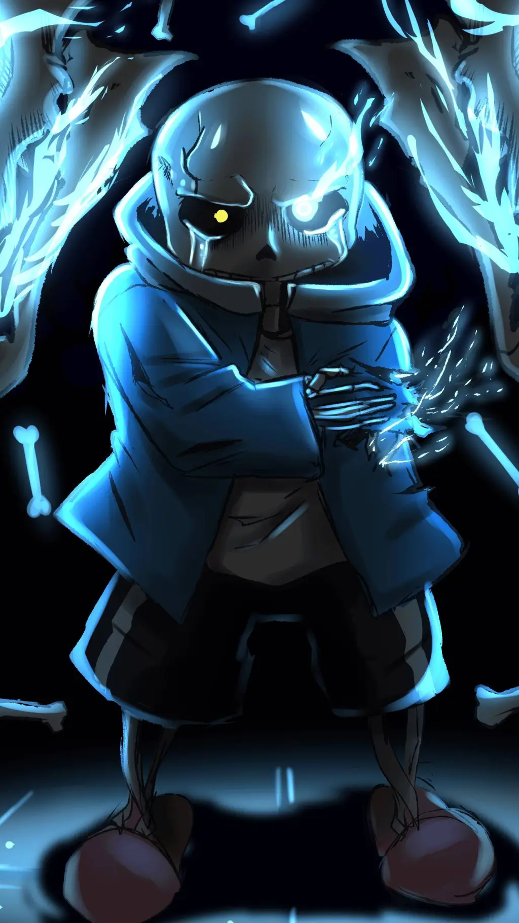 ai character: Sans background
