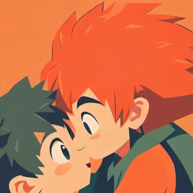 chat with ai character: deku kissing u