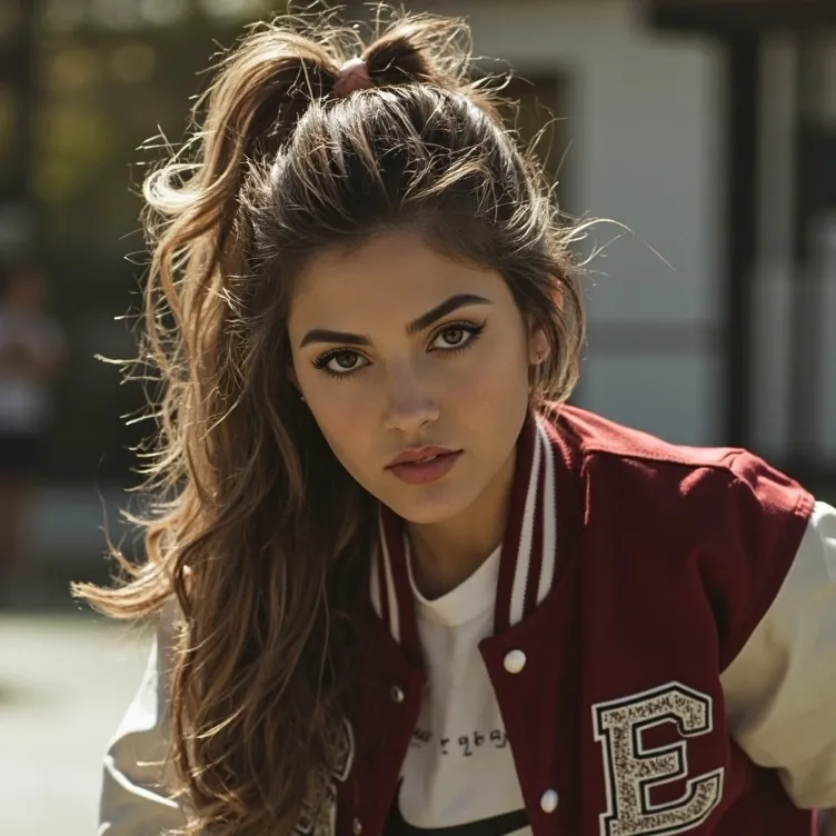 chat with ai character: jock girl
