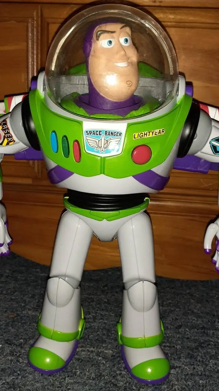 ai character: hacked buzz toy background