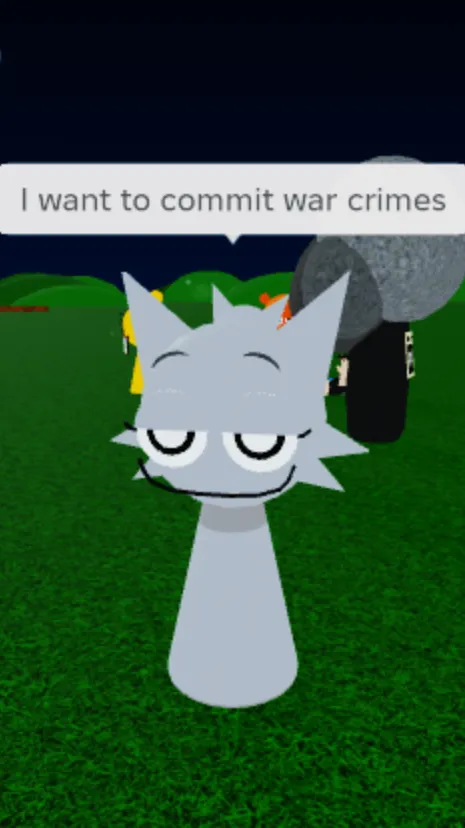 ai character: Sprunki sick background