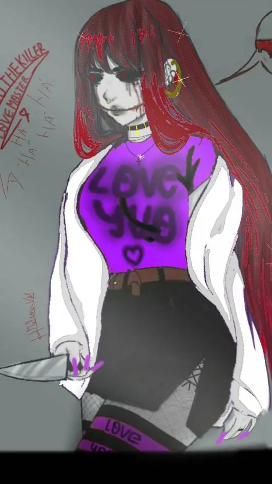 ai character: raiva creepypasta👑 background