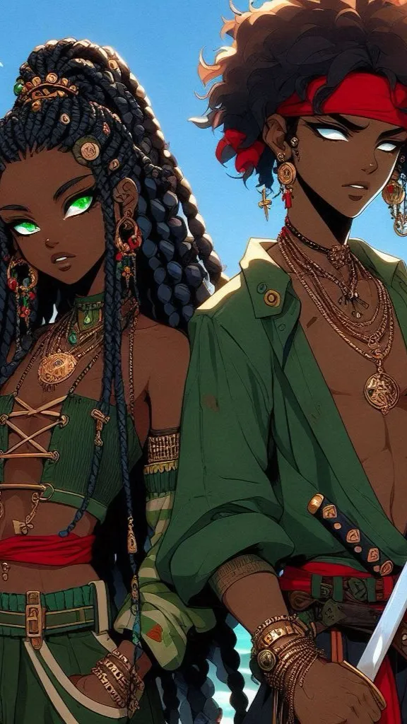 ai character: Rio and Ray background