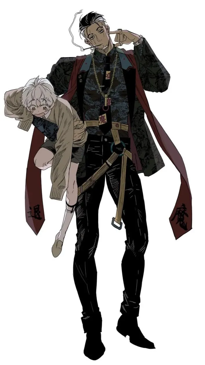 ai character: Eric and Kai  background