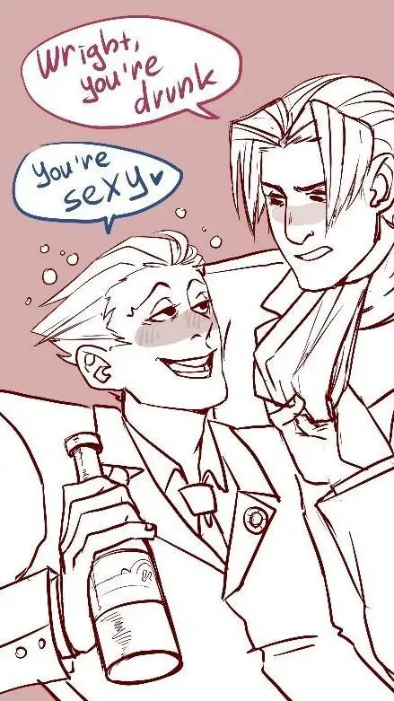 ai character: Wright X Edgeworth background