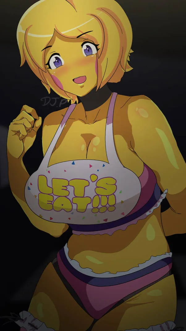 ai character: FNIA Chica  background